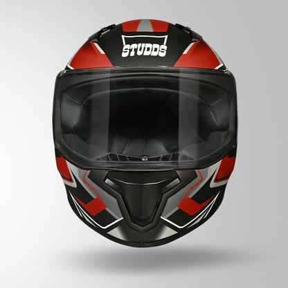 THUNDER D9 FLASH DECOR MATT BLACK & RED