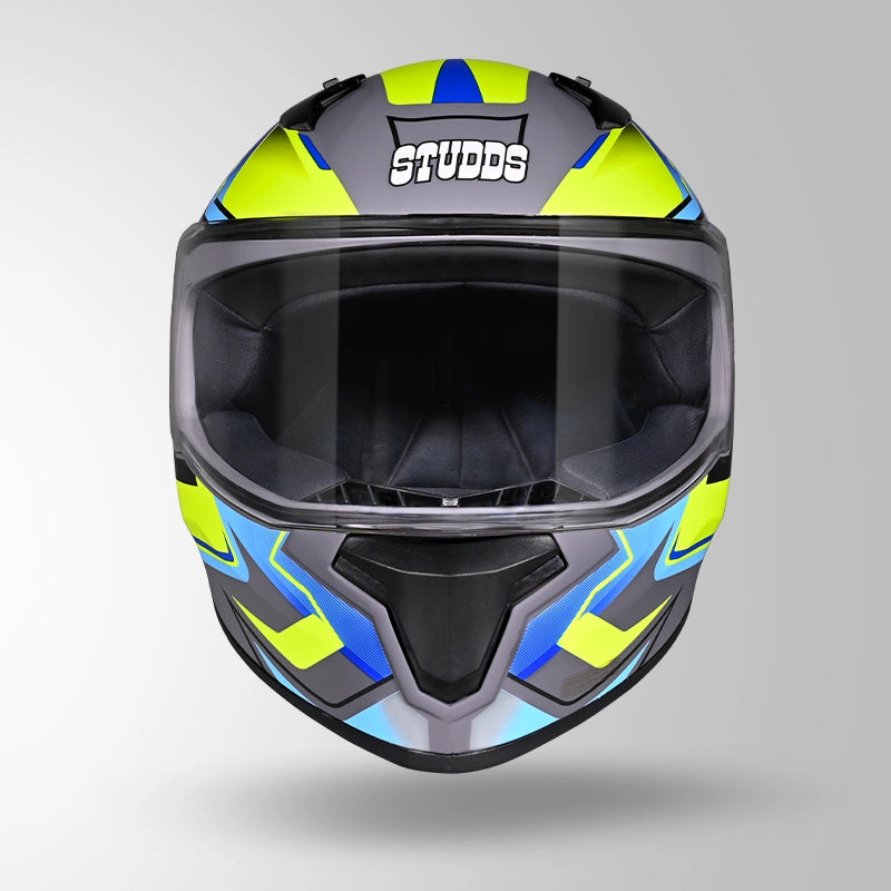 THUNDER D9 FLASH DECOR MATT GREY & BLUE