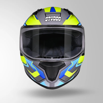 THUNDER D9 FLASH DECOR MATT GREY & BLUE