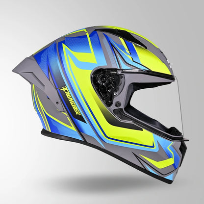 THUNDER D9 FLASH DECOR MATT GREY & BLUE