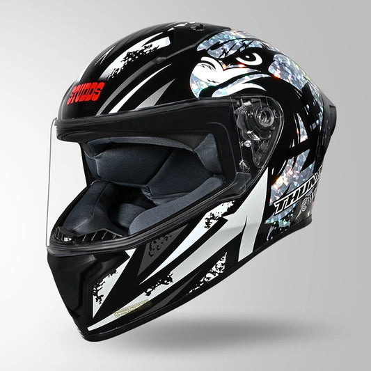 THUNDER FENIX BLACK & WHITE WITH CRYSTAL FOIL