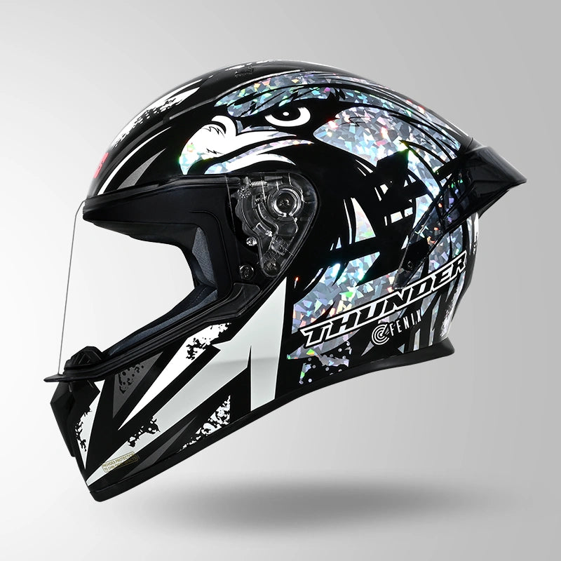 THUNDER FENIX BLACK & WHITE WITH CRYSTAL FOIL