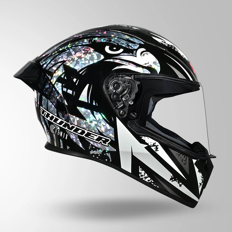 THUNDER FENIX BLACK & WHITE WITH CRYSTAL FOIL
