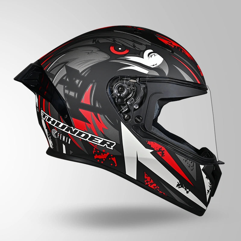 THUNDER FENIX MATT BLACK / GREY & RED