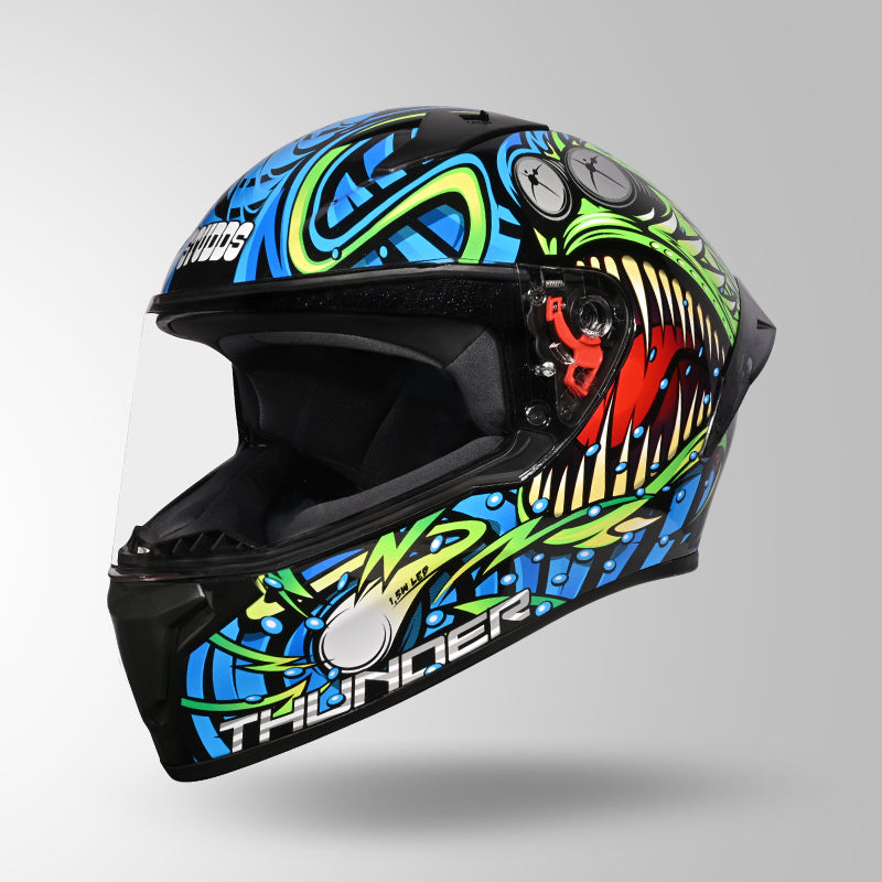 THUNDER D12 ANGLERFISH DECOR BLACK/BLUE & GREEN WITH SPOILER