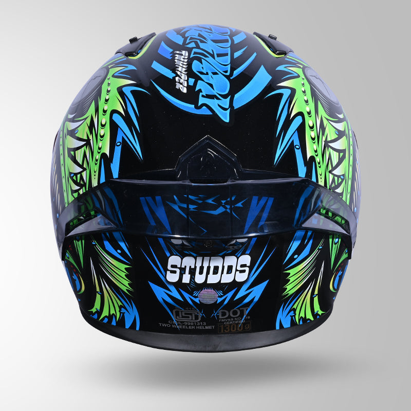 THUNDER D12 ANGLERFISH DECOR BLACK/BLUE & GREEN WITH SPOILER
