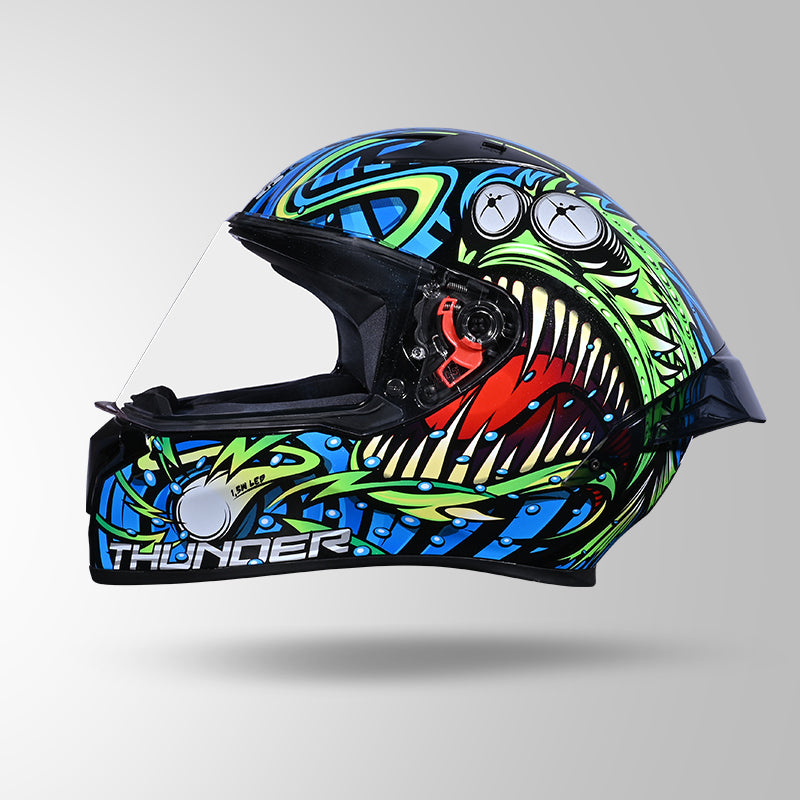 THUNDER D12 ANGLERFISH DECOR BLACK/BLUE & GREEN WITH SPOILER