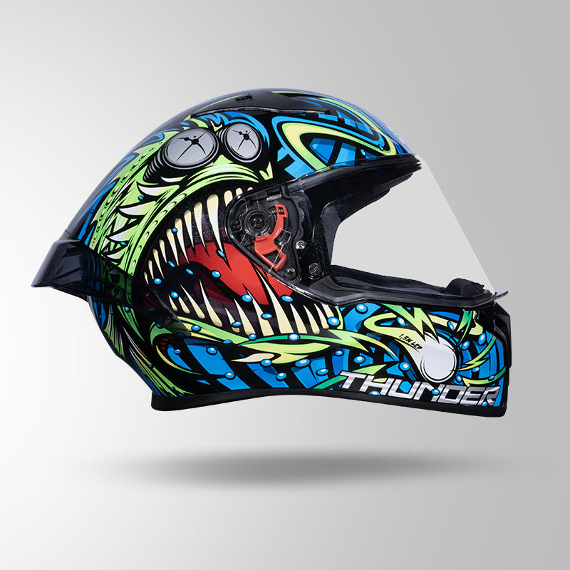 THUNDER D12 ANGLERFISH DECOR BLACK/BLUE & GREEN WITH SPOILER