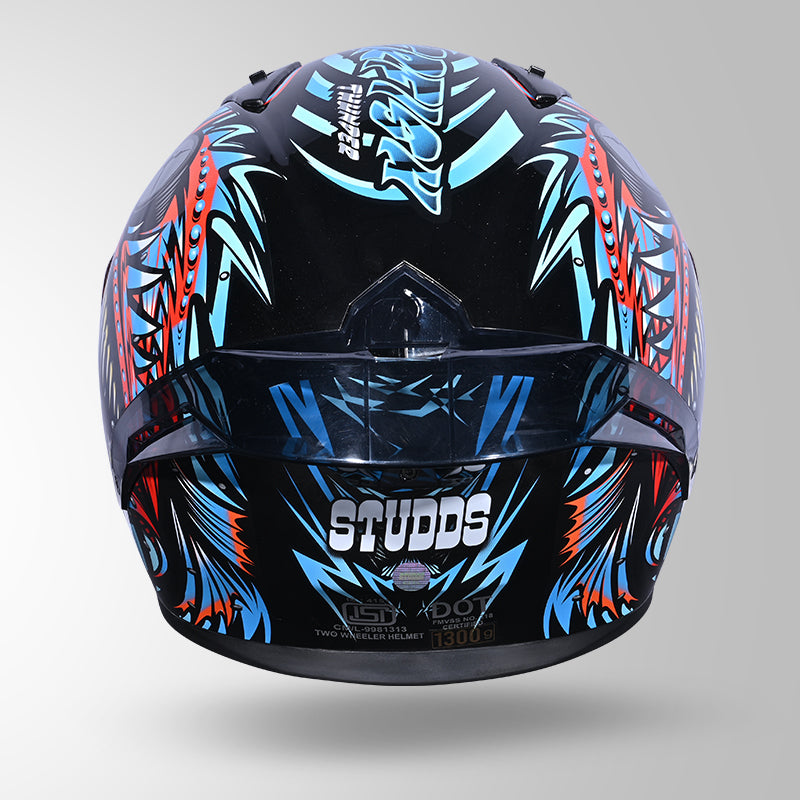 THUNDER D12 ANGLERFISH DECOR BLACK/BLUE & RED WITH SPOILER