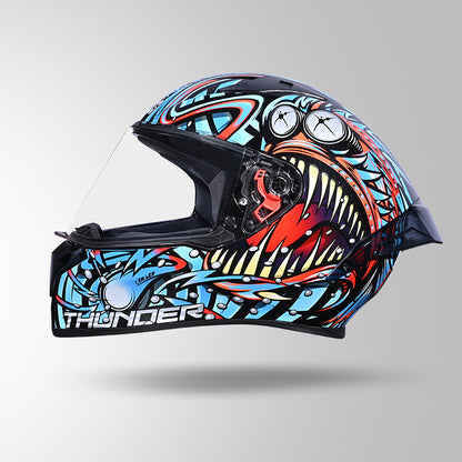 THUNDER D12 ANGLERFISH DECOR BLACK/BLUE & RED WITH SPOILER