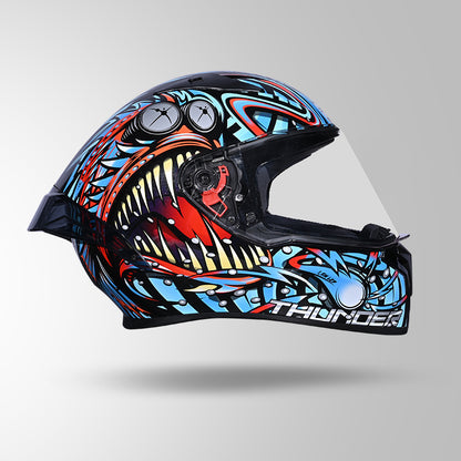 THUNDER D12 ANGLERFISH DECOR BLACK/BLUE & RED WITH SPOILER