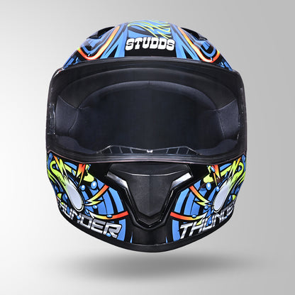 THUNDER D12 ANGLERFISH DECOR BLACK/BLUE & YELLOW WITH SPOILER