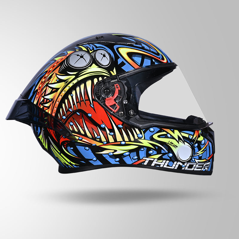 THUNDER D12 ANGLERFISH DECOR BLACK/BLUE & YELLOW WITH SPOILER