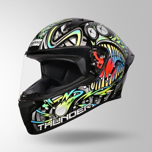 THUNDER D12 ANGLERFISH DECOR BLACK/GREY & BLUE WITH SPOILER