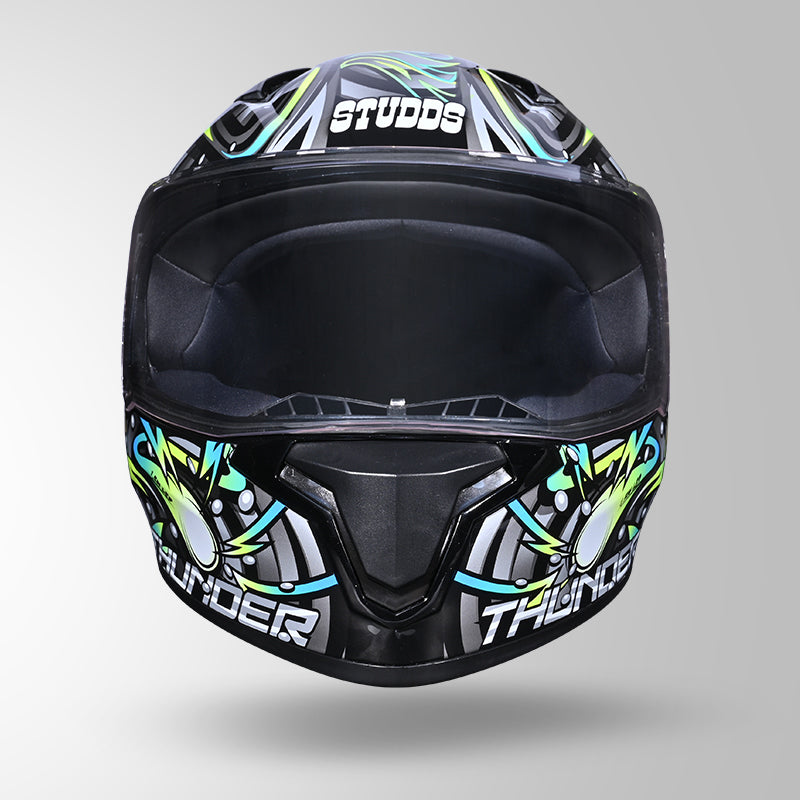 THUNDER D12 ANGLERFISH DECOR BLACK/GREY & BLUE WITH SPOILER