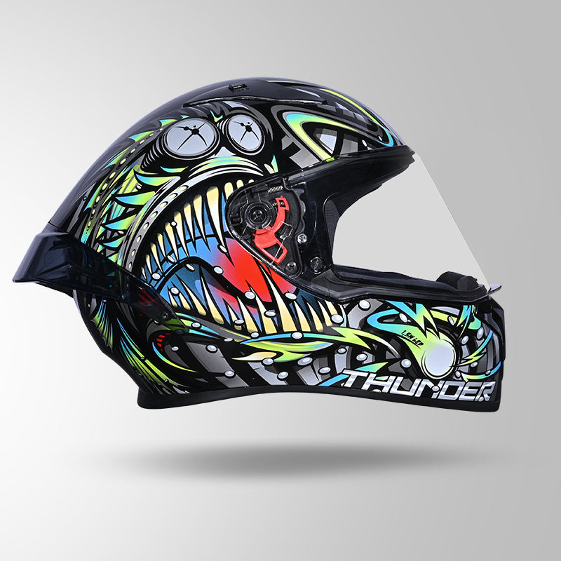 THUNDER D12 ANGLERFISH DECOR BLACK/GREY & BLUE WITH SPOILER