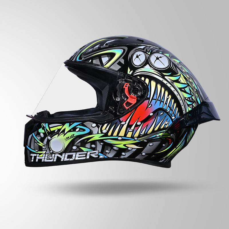 THUNDER D12 ANGLERFISH DECOR BLACK/GREY & BLUE WITH SPOILER