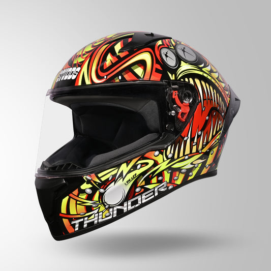 THUNDER D12 ANGLERFISH DECOR BLACK/RED & YELLOW WITH SPOILER