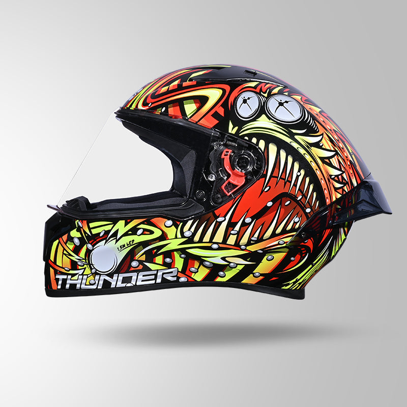 THUNDER D12 ANGLERFISH DECOR BLACK/RED & YELLOW WITH SPOILER