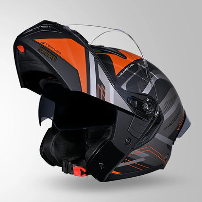 TROOPER D3 VENTURA DECOR MATT BLACK & ORANGE