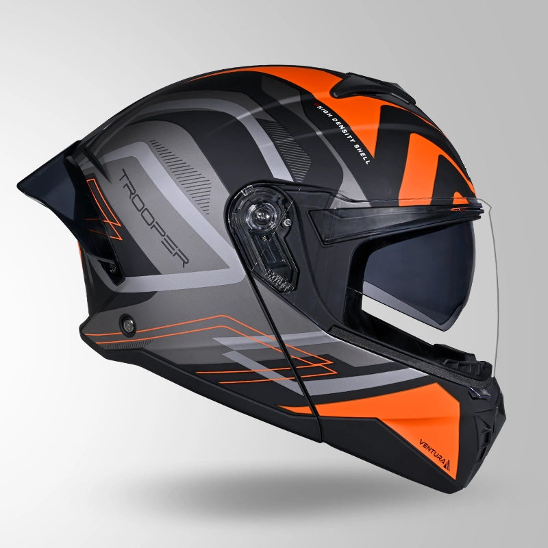 TROOPER D3 VENTURA DECOR MATT BLACK & ORANGE