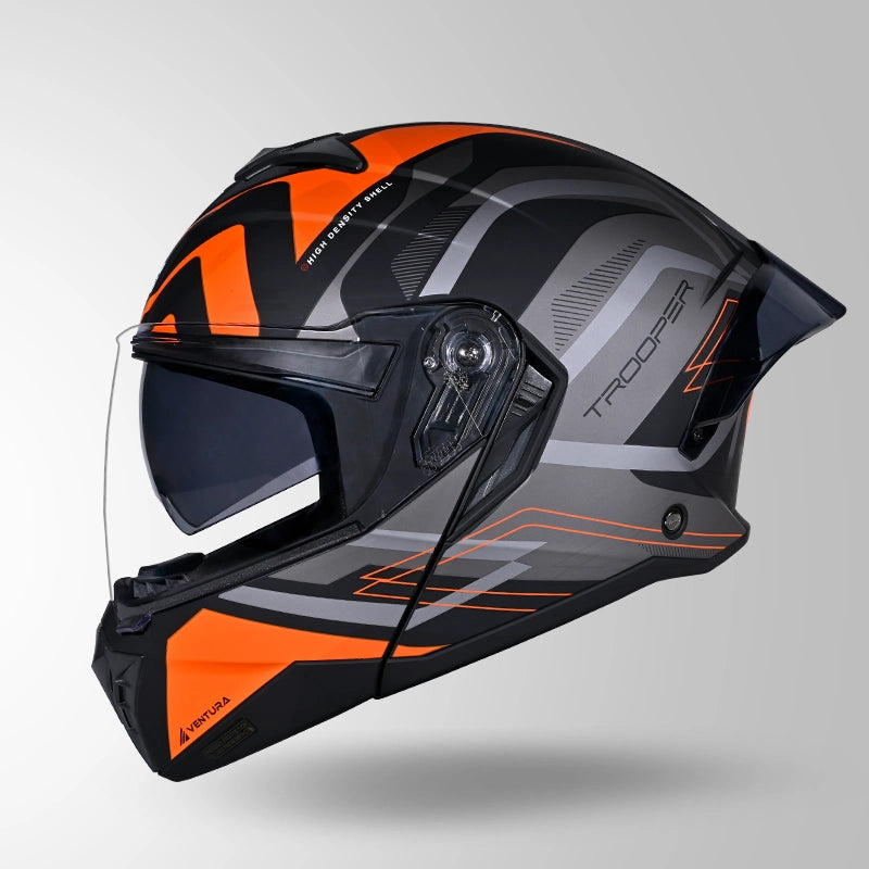 TROOPER D3 VENTURA DECOR MATT BLACK & ORANGE