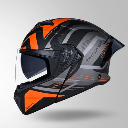 TROOPER D3 VENTURA DECOR MATT BLACK & ORANGE