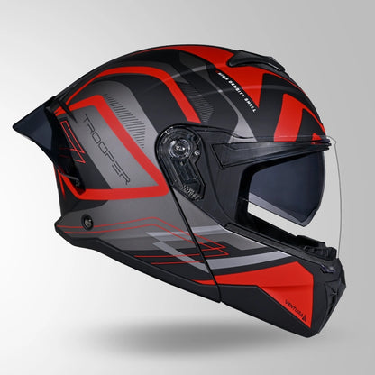 TROOPER D3 VENTURA DECOR MATT BLACK & RED