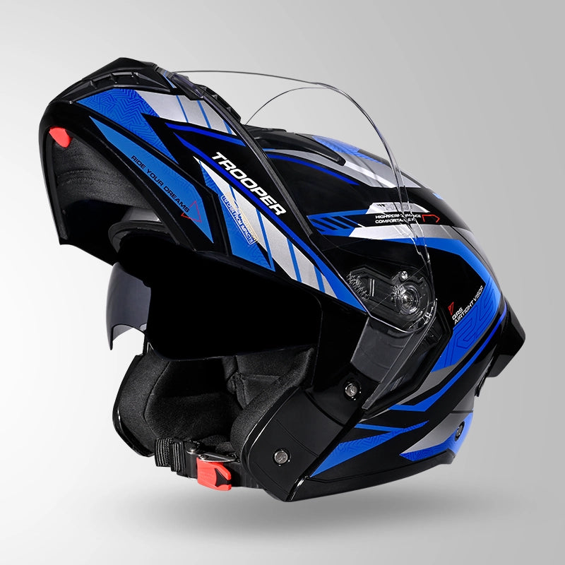 TROOPER D4 RACE DECOR BLACK / GREY & BLUE