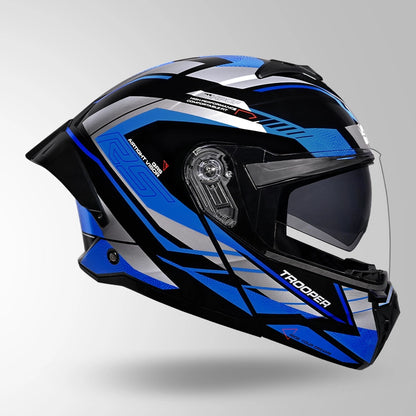 TROOPER D4 RACE DECOR BLACK / GREY & BLUE