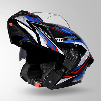 TROOPER D4 RACE DECOR BLACK / RED & BLUE