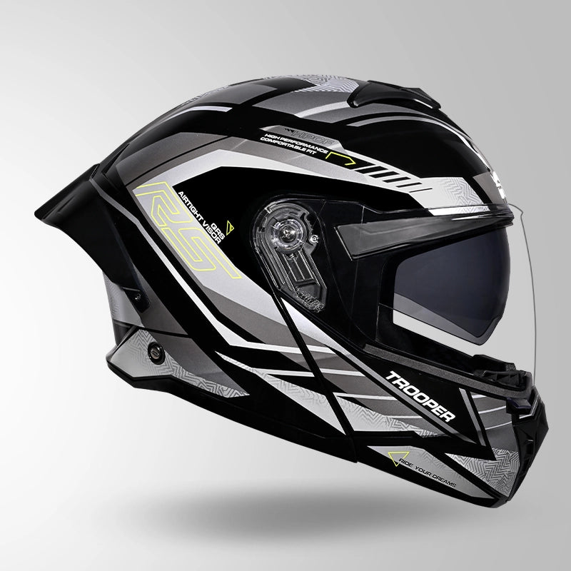 TROOPER D4 RACE DECOR BLACK / YELLOW & GREY