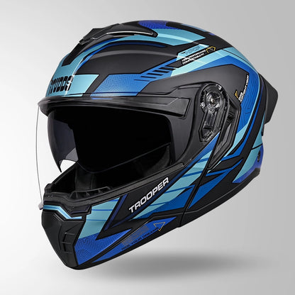 TROOPER D4 RACE DECOR MATT BLACK & BLUE
