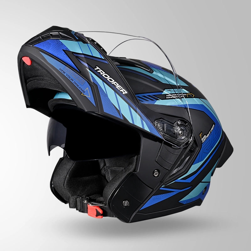 TROOPER D4 RACE DECOR MATT BLACK & BLUE