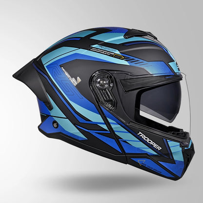 TROOPER D4 RACE DECOR MATT BLACK & BLUE
