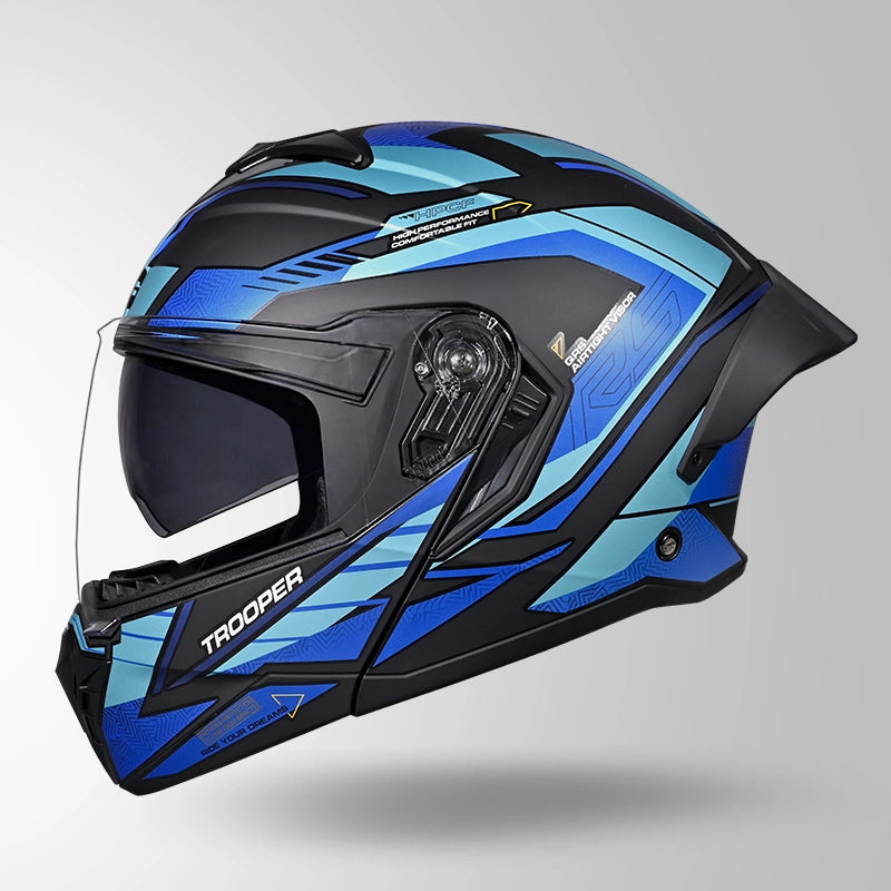 TROOPER D4 RACE DECOR MATT BLACK & BLUE