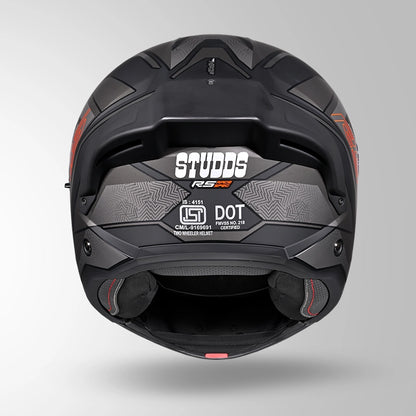 TROOPER D4 RACE DECOR MATT BLACK / ORANGE & GREY