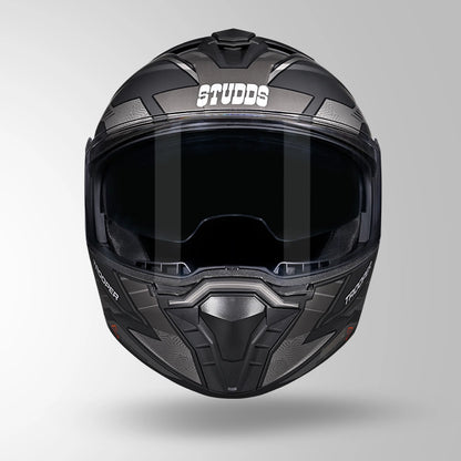 TROOPER D4 RACE DECOR MATT BLACK / ORANGE & GREY