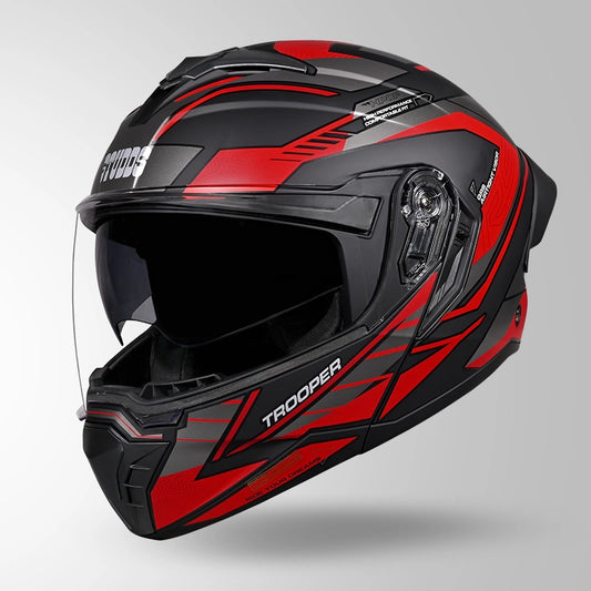 TROOPER D4 RACE DECOR MATT BLACK & RED