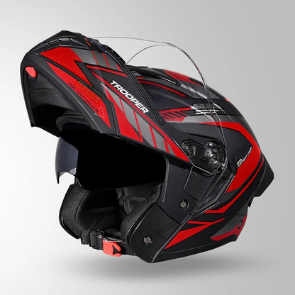 TROOPER D4 RACE DECOR MATT BLACK & RED