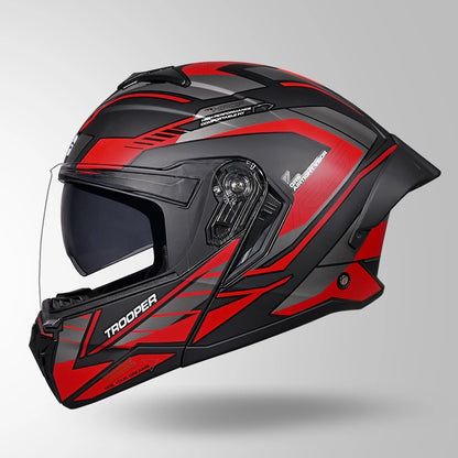 TROOPER D4 RACE DECOR MATT BLACK & RED