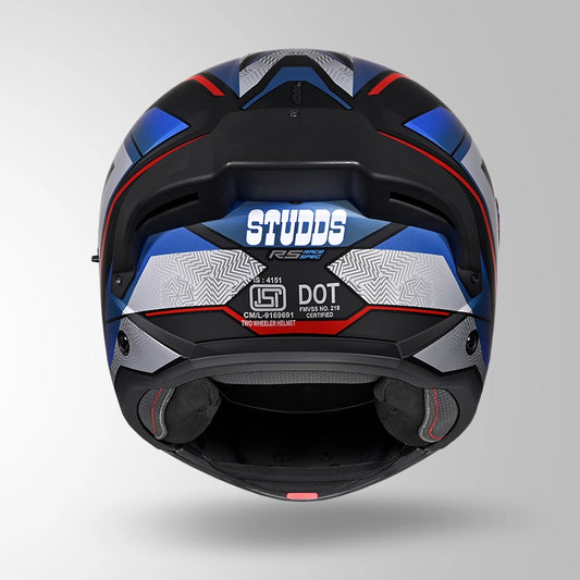 TROOPER D4 RACE DECOR MATT BLACK / RED & BLUE