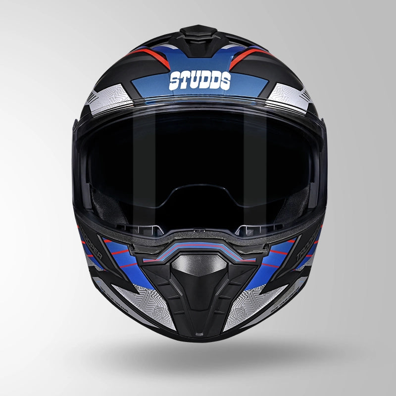 TROOPER D4 RACE DECOR MATT BLACK / RED & BLUE