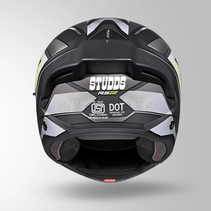 TROOPER D4 RACE DECOR MATT BLACK / YELLOW & GREY