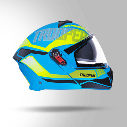 TROOPER DV D1 DECOR MATT BLUE & YELLOW