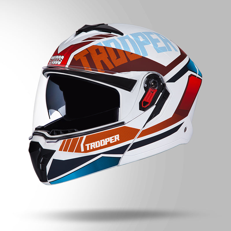 TROOPER DV D1 DECOR MATT WHITE & RED