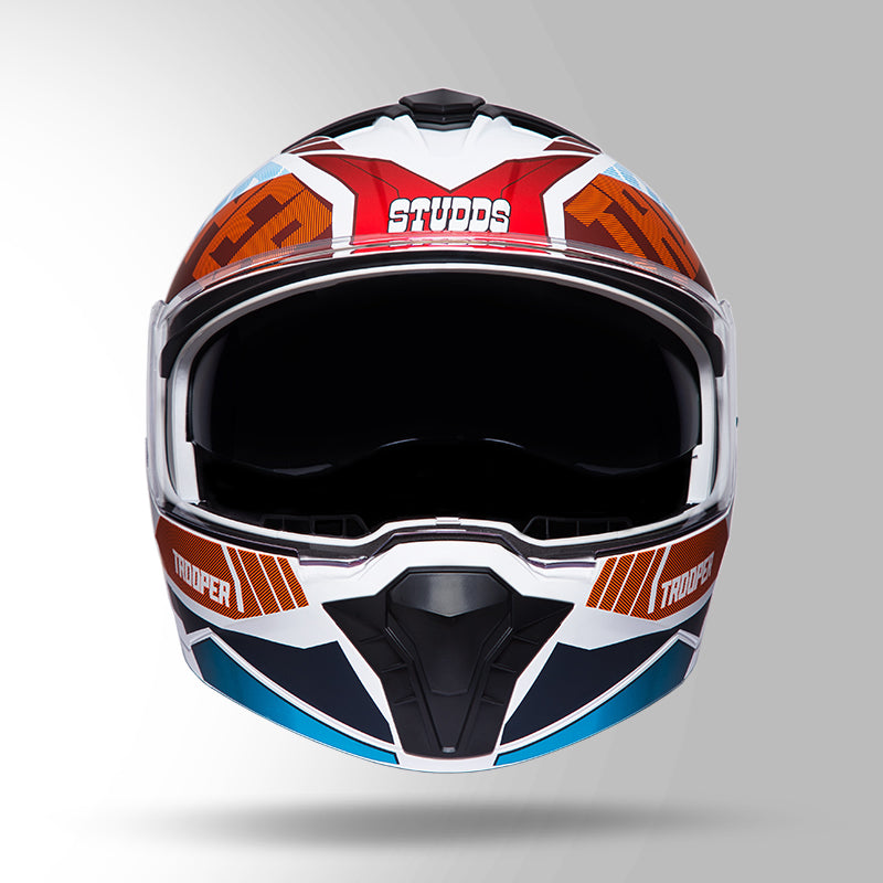 TROOPER DV D1 DECOR MATT WHITE & RED