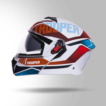 TROOPER DV D1 DECOR MATT WHITE & RED