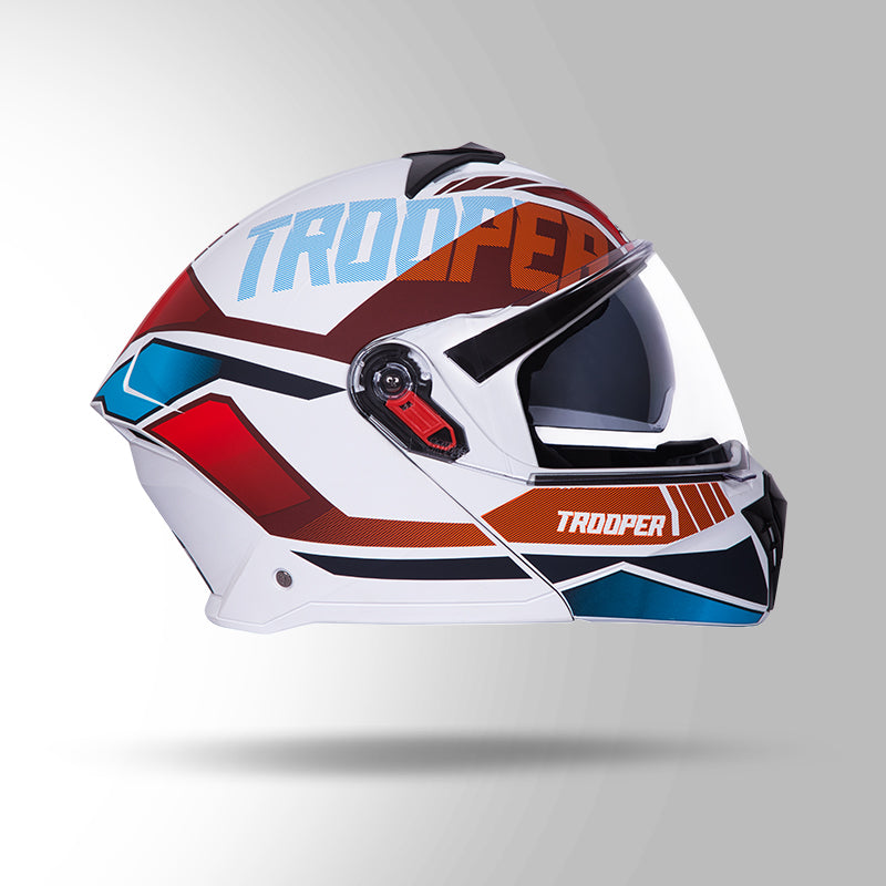 TROOPER DV D1 DECOR MATT WHITE & RED