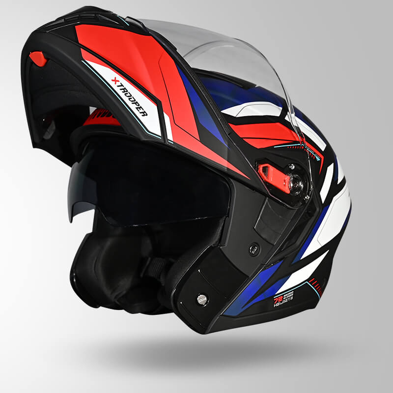 TROOPER DV D2 HELLCAT DECOR MATT BLACK/BLUE & WHITE